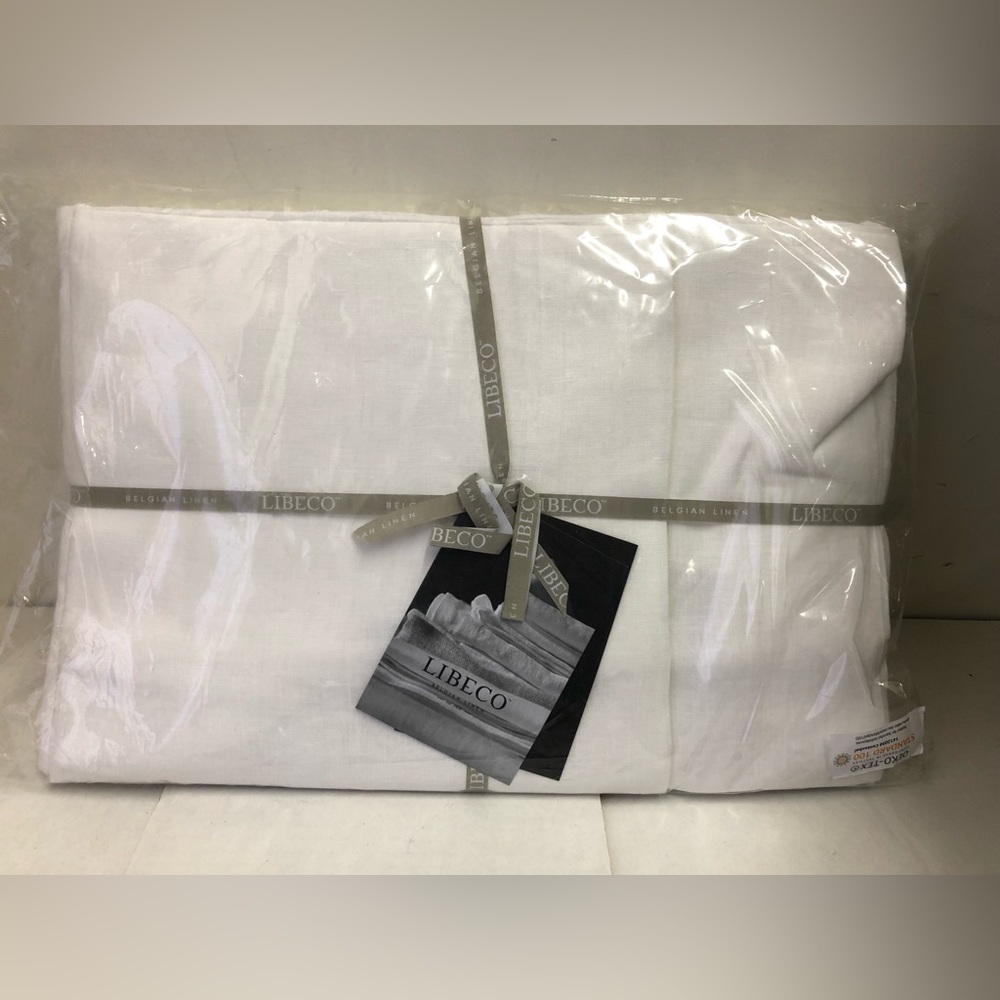 Libeco Home King Sheet Set White Belgian Linen - Picture 3 of 5